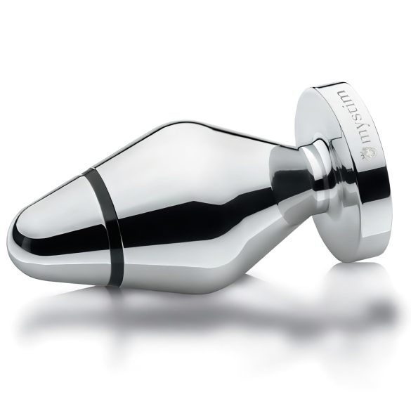 mystim Little John - plug anal elétrico - grande - prata