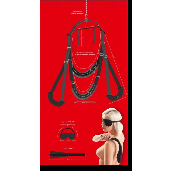 Bad Kitty - balanço erótico de porta - preto