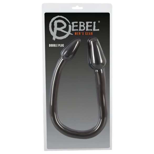 Rebel Double Plug - plug duplo anal (preto)