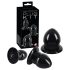 You2Toys - kit plug anal - 3 peças - silicone preto