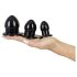 You2Toys - kit plug anal - 3 peças - silicone preto