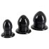 You2Toys - kit plug anal - 3 peças - silicone preto