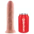 King Cock - cintaralho com dildo 20cm - cor natural