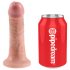 King Cock - cintaralho com dildo - realístico 6" - cor pele