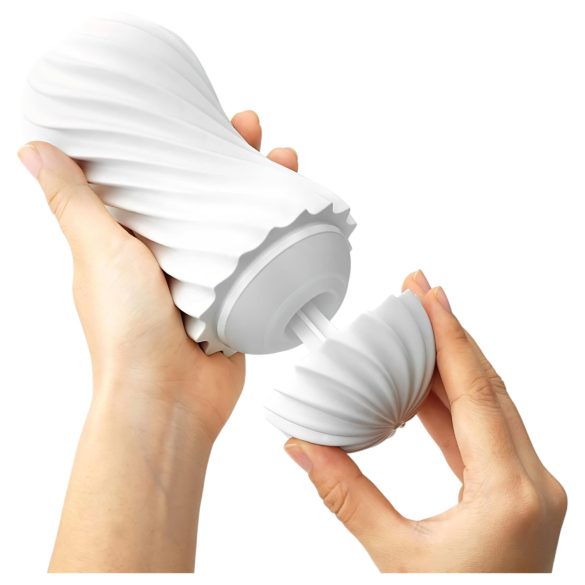 TENGA Flex - masturbador masculino - textura flexível - branco