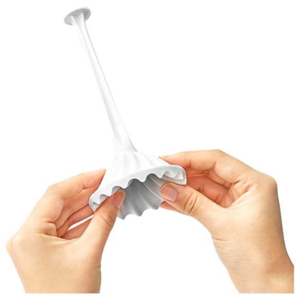 TENGA Flex - masturbador masculino - textura flexível - branco