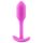 b-vibe - plug anal com peso interno 55g - silicone pink