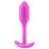 b-vibe - plug anal com peso interno 55g - silicone pink