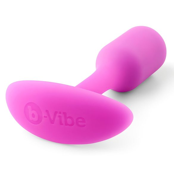 b-vibe - plug anal com peso interno 55g - silicone pink