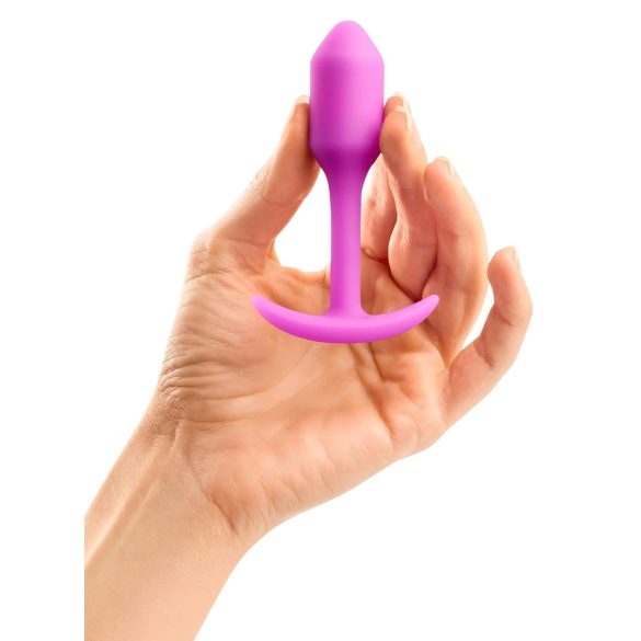 b-vibe - plug anal com peso interno 55g - silicone pink