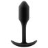 b-vibe Snug Plug 1 - plug anal com peso interno (55g) - preto