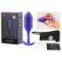 b-vibe - plug anal dupla bola - 114g - roxo