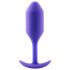 b-vibe - plug anal dupla bola - 114g - roxo