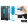 b-vibe - plug anal duplo com bolas 180g - azul