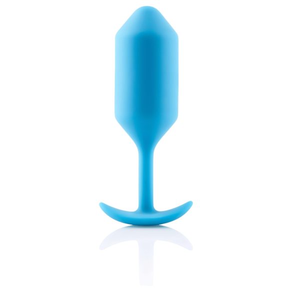 b-vibe - plug anal duplo com bolas 180g - azul