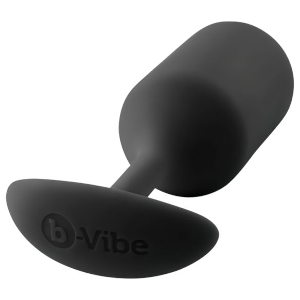 b-vibe - plug anal dupla bola 180g - silicone preto