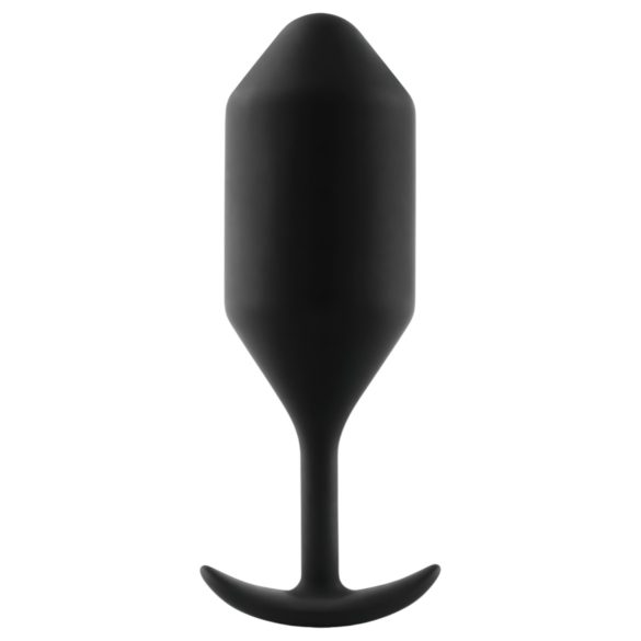 b-vibe - plug anal com bolas duplas - 257g - silicone preto