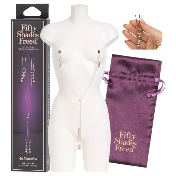 Fifty Shades Freed - Clip para seios e clitóris - metal