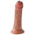King Cock - dildo realístico 15 cm - marrom