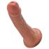 King Cock - dildo realístico 15 cm - marrom