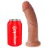 King Cock - dildo realístico 20cm - cor pele escura
