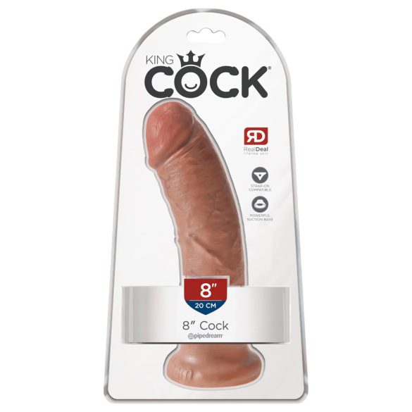 King Cock - dildo realístico 20cm - cor pele escura