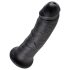 King Cock - dildo realístico 20 cm - preto