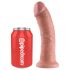 King Cock - Dildo realístico 20 cm - cor natural