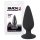 Black Velvets - plug anal pesado 40g - silicone preto