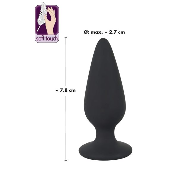 Black Velvets - plug anal pesado 40g - silicone preto