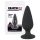 Black Velvets - plug anal com peso 75g - silicone preto