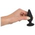 Black Velvets - plug anal com peso 75g - silicone preto