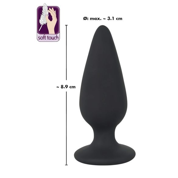 Black Velvets - plug anal com peso 75g - silicone preto