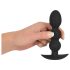 Black Velvets - plug anal bolas 145g - silicone preto