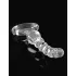 Icicles No. 67 - dildo de vidro com esferas - transparente