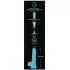 You2Toys - dildo com ventosa que brilha no escuro - silicone azul