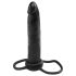 analfantasy - dildo anal duplo com cinta - silicone preto