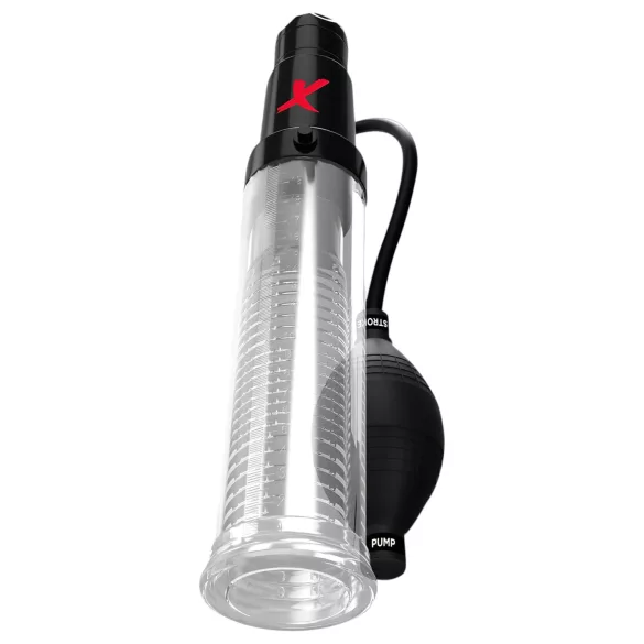 PDX Elite - 2 em 1 - bomba de pénis e masturbador em um só (transparente)