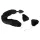 Bad Kitty - plug anal com cauda de gato - silicone preto