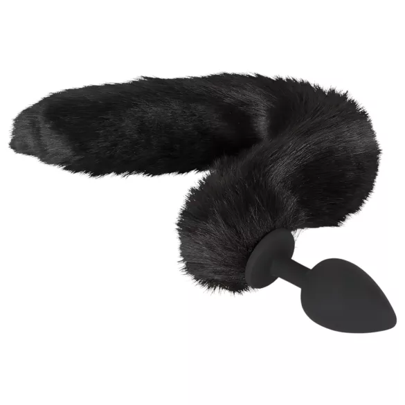 Bad Kitty - plug anal com cauda de gato - silicone preto