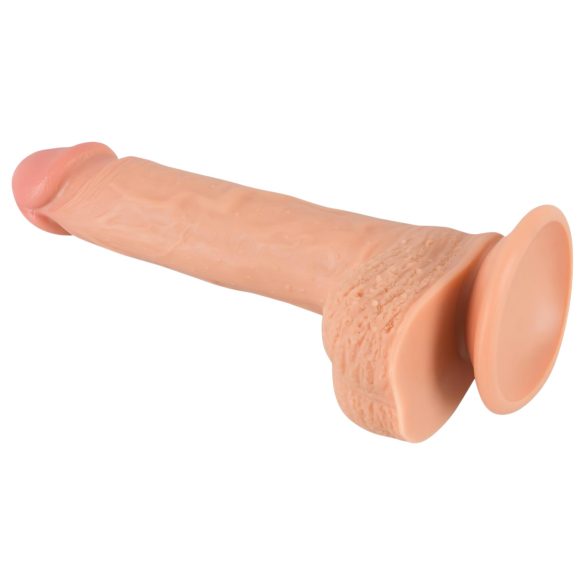 realistixxx - dildo realístico com ventosa - 22cm - cor natural