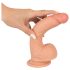 realistixxx - dildo realístico com ventosa - 22cm - cor natural