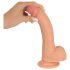 realistixxx - dildo realístico com ventosa - 22cm - cor natural