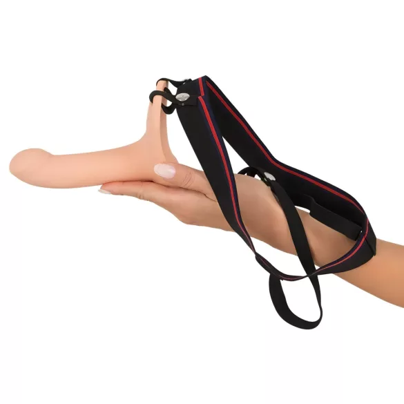 You2Toys - strap-on com dildo oco - tamanho M - cor natural
