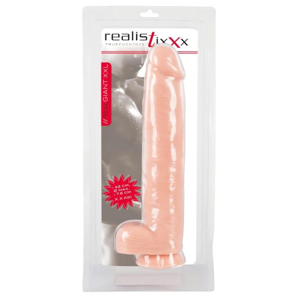 realistixxx Giant 3XL - Dildo Realista (42cm) - Cor Natural
