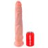 King Cock - dildo realístico com escroto - 35cm - cor natural