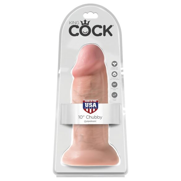 King Cock - dildo realístico 25cm - cor natural