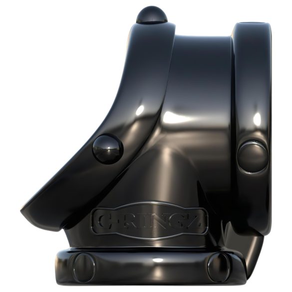 Fantasy Rock Hard - anel peniano e anel para escroto - silicone preto