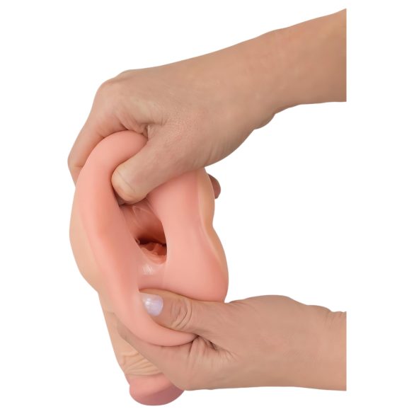 Nature Skin - masturbador 2 em 1 bunda artificial e capa peniana - cor natural