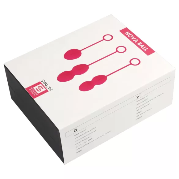 Svakom Nova - kit bolas de pompoarismo 3 peças - silicone vermelho